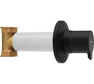 Llave de paso 1/2" Negro